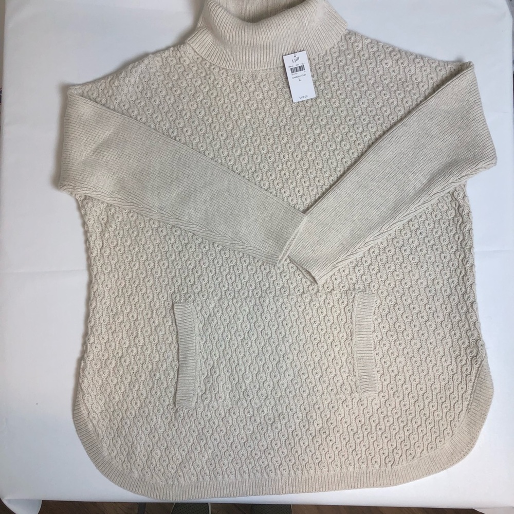 New j Jill oatmeal heather turtleneck sweater